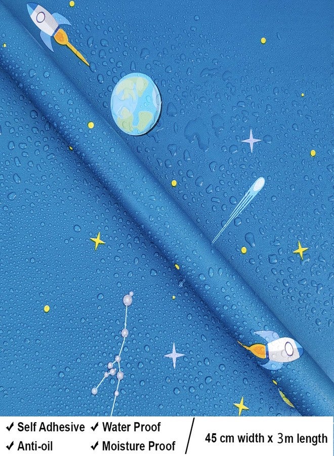 PIXELPACE Self Adhesive Peel & Stick 45 x 304 cm Waterproof Wallpaper for Living Room Hall Bedroom Decoration PVC Vinyl DIY Wall Stickers Multicolor, Count of (1, Space) - Image 5